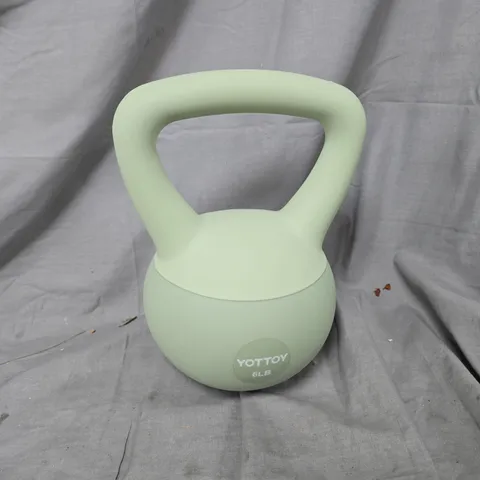 YOTTOY 6LB RUBBER KETTLEBELL