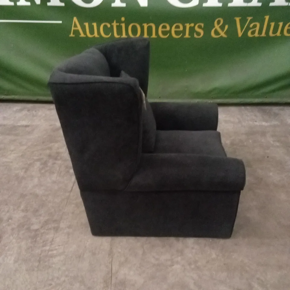 DENTON GRACE CHENILLE FABRIC WING CHAIR RRP £339