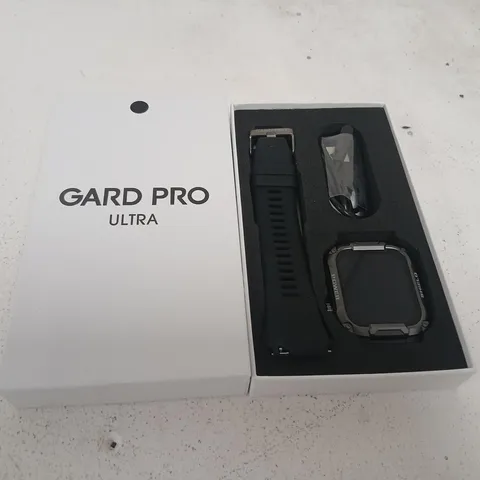 GARD PRO ULTRA SMARTWATCH – BOXED WITH EXTRA STRAP AND CHARGING CABLE