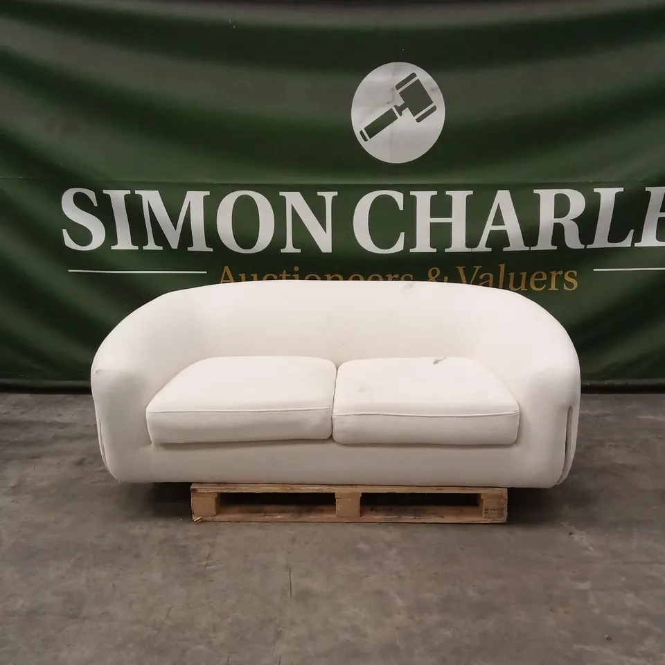 DANETTI HALLIE 2 SEATER BOUCLE IVORY SOFA