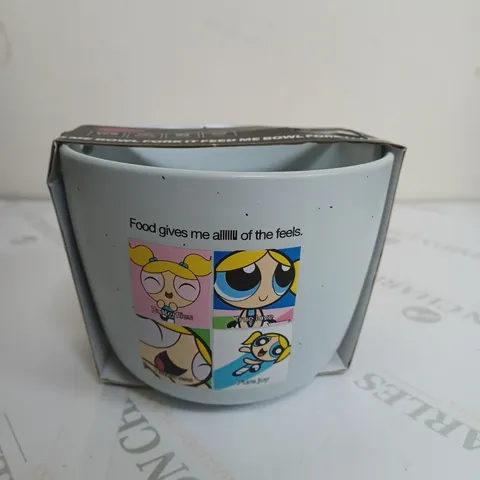 THE POWER PUFF GIRLS DESIGNED BREAKFAST BOWL