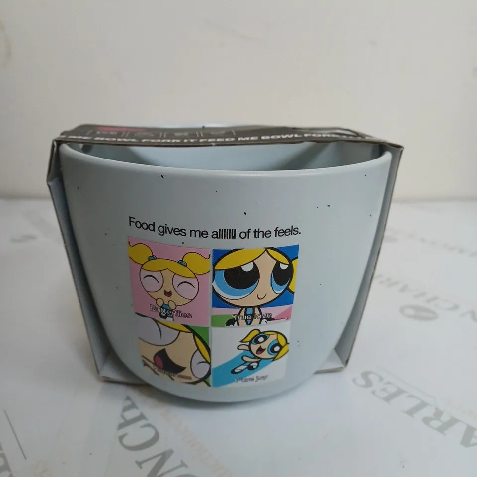 THE POWER PUFF GIRLS DESIGNED BREAKFAST BOWL 