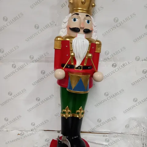 SANTA'S EXPRESS LARGE INDOOR/OUTDOOR PRE-LIT NUTCRACKER