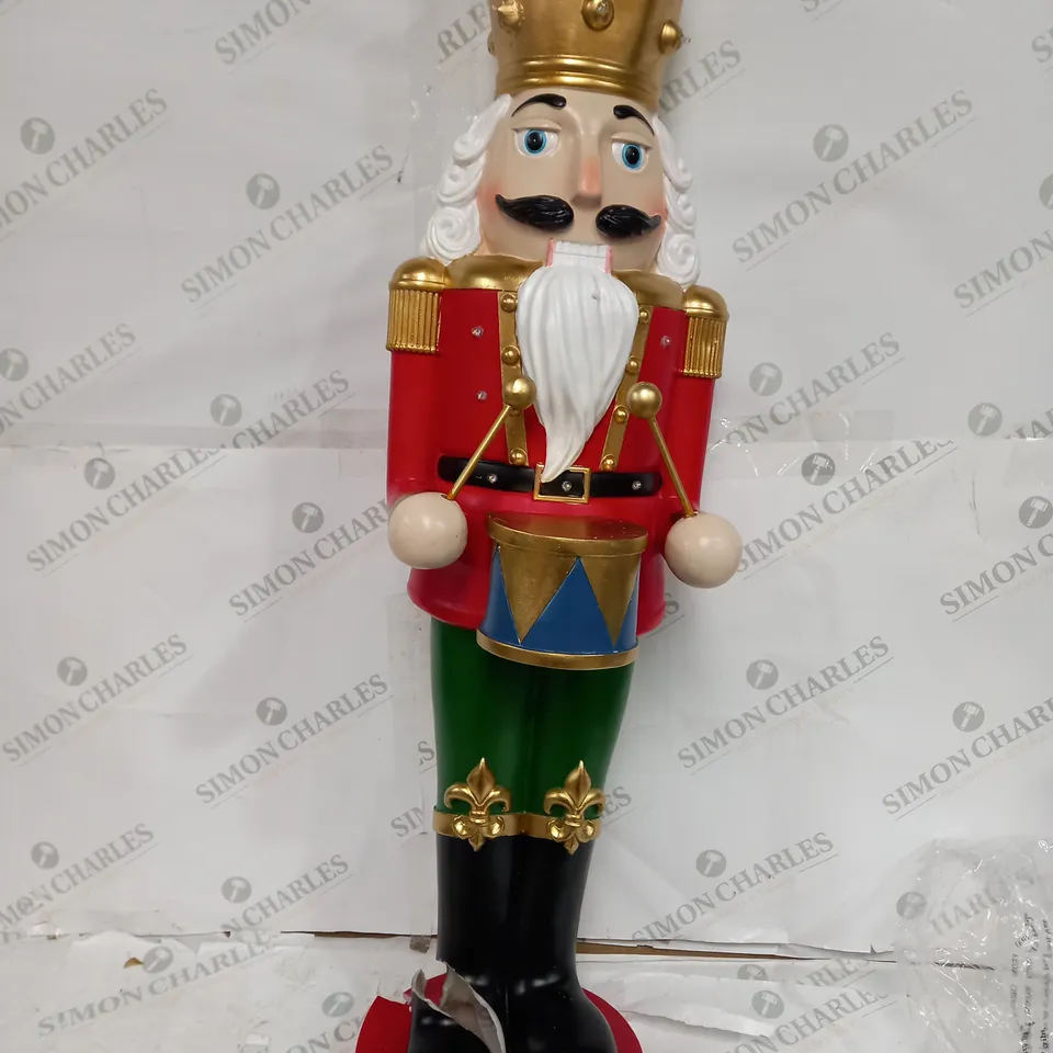 SANTA'S EXPRESS LARGE INDOOR/OUTDOOR PRE-LIT NUTCRACKER