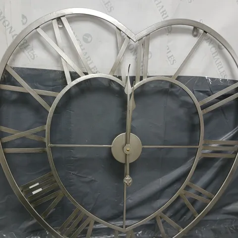 HEART SHAPED WALL CLOCK 