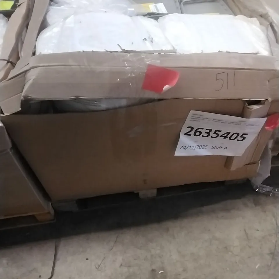PALLET OF ASSORTED DIY, HOME IMPROVEMENT AND BUILDING PRODUCTS TO INCLUDE; LOFT INSULATION, EASY FIX JOINT REPAIR, PERMANENT POTHOLE REPAIR, WALL PANELLING ETC