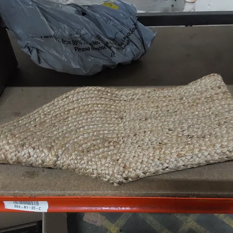 BAGGED BUSCHER HANDWOVEN BEIGE RUG 