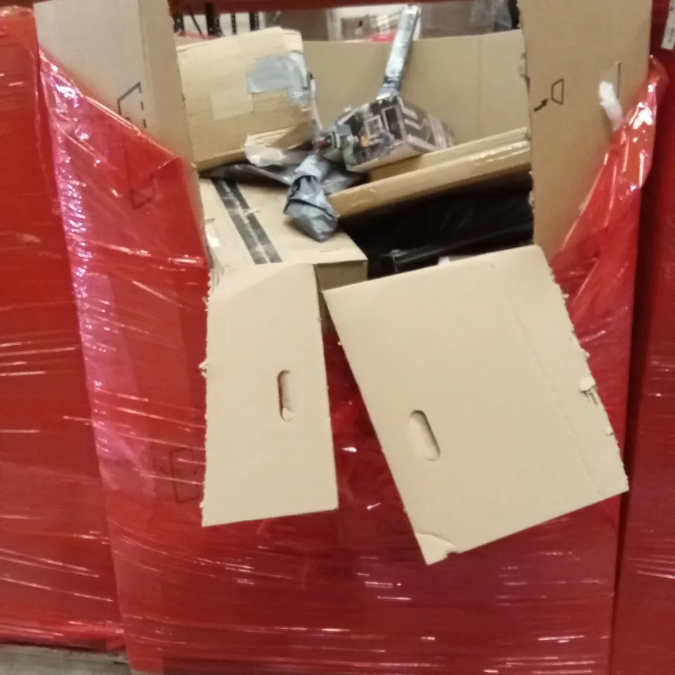 PALLET OF ASSORTED HOUSEHOLD GOODS AND PRODUCTS TO INCLUDE; CARPET CLEANER, INDUCTION COOKTOP, CAR WINDSCREEN WIPER BLADES ETC