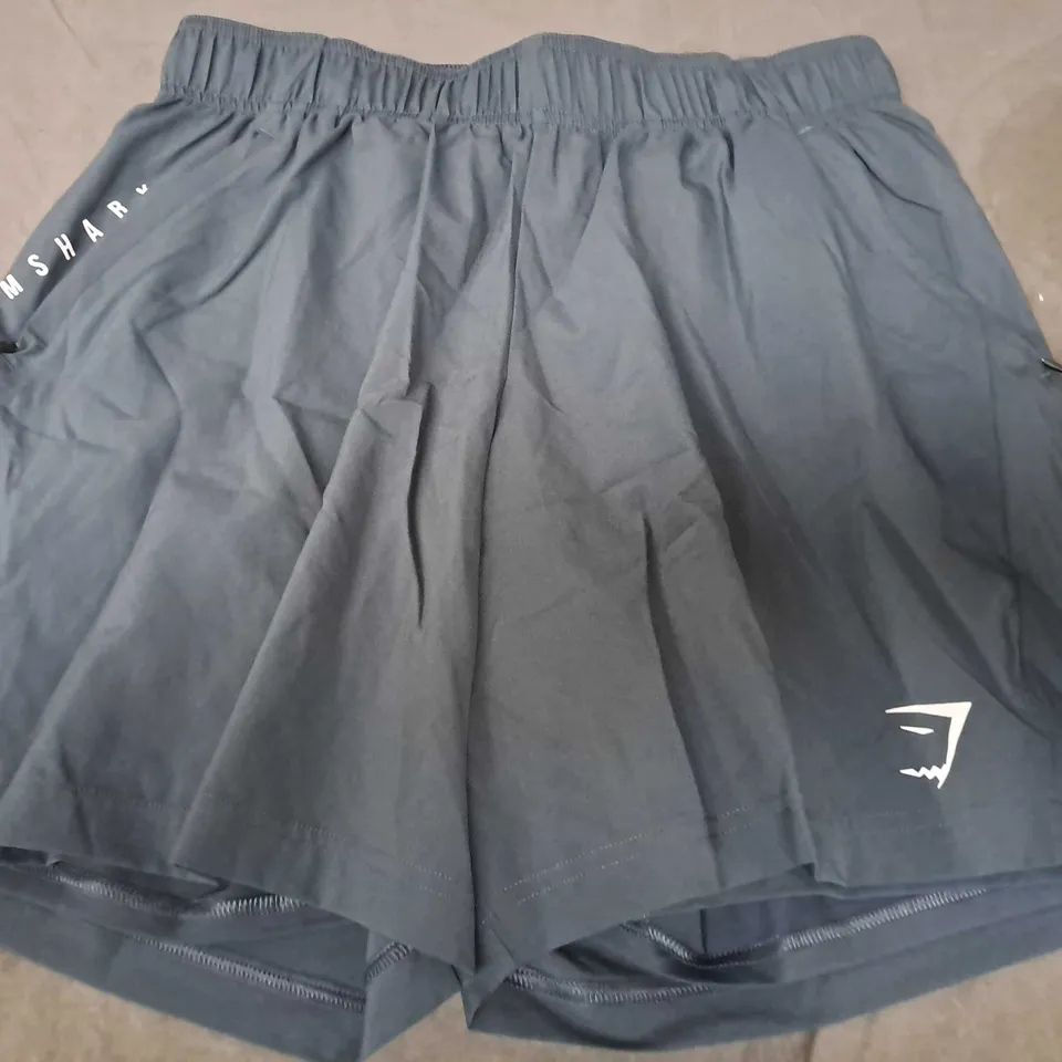 GYMSHARK SPORT SHORTS IN BLUE SIZE M-SLIM FIT 