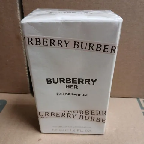 BOXED AND SEALED BURBERRY HER EAU DE PARFUM 50ML