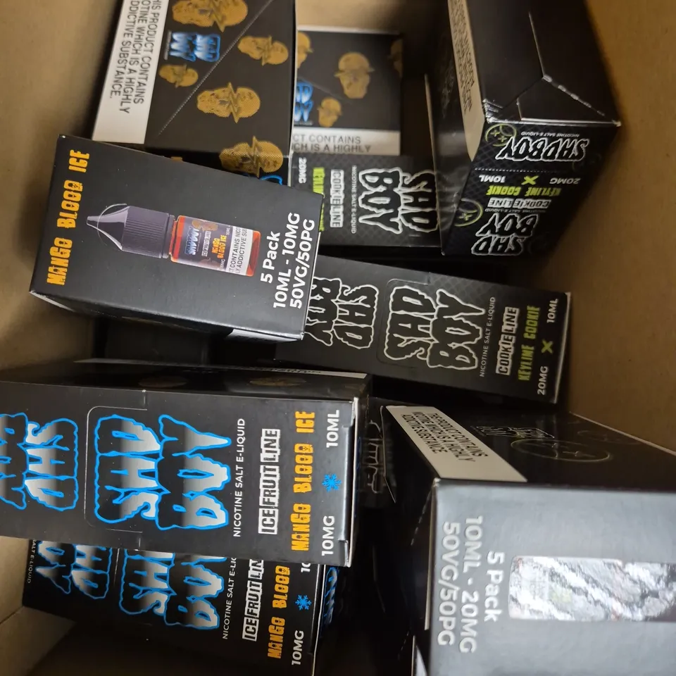 APPROXIMATELY 12 SAD BOY E-LIQUID MULTIPACKS