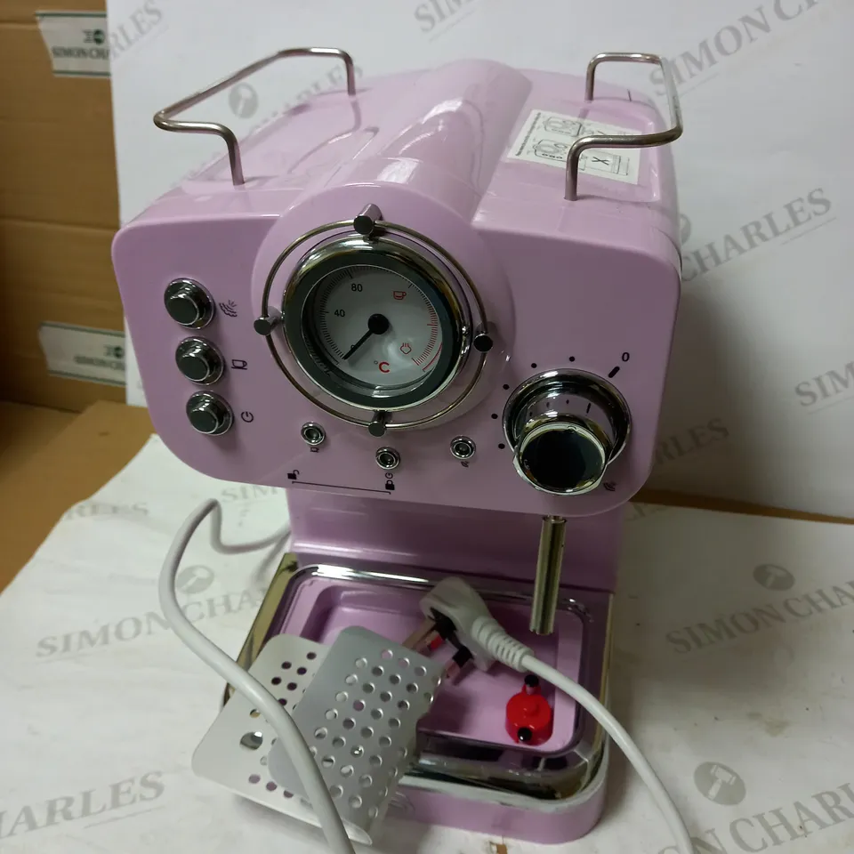 SWAN ESPRESSO COFFEE MACHINE - PINK
