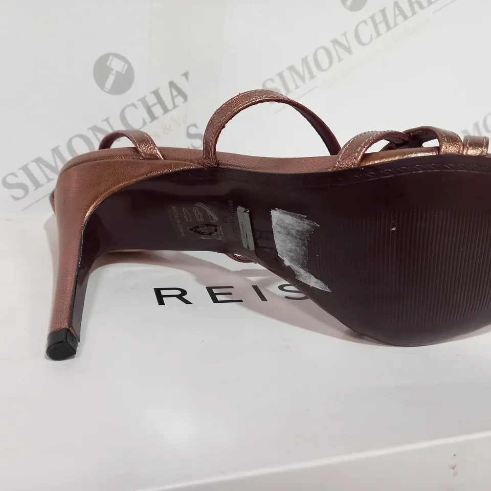 BOXED REISS DANA METALIC ROSEGOLD HEEL - SIZE 6