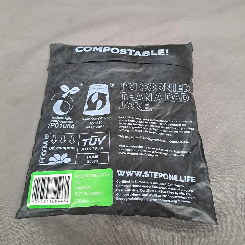 SEALED STEP ONE FLY BOXER BRIEF GREEN SIZE XL 