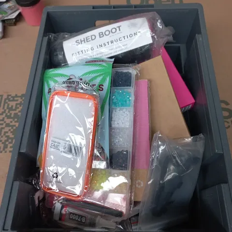 TOTE OF APPROXIMATELY 15 ASSORTED ITEMS TO INCLUDE: BALDRS ARROW HAIRLINE CONCEALER 