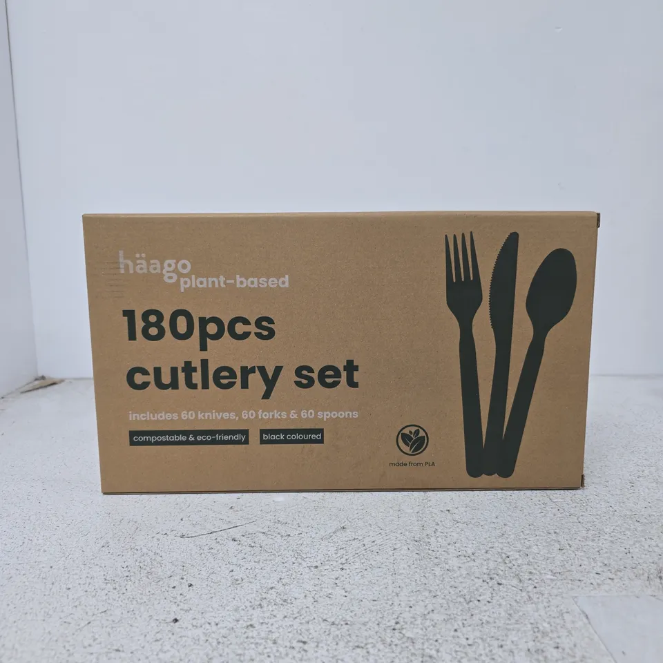 HÄAGO PLANT-BASED 180PC CUTLERY SET