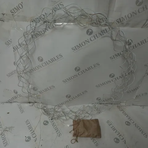 KELLY HOPPEN WHITE LIGHT UP WREATH