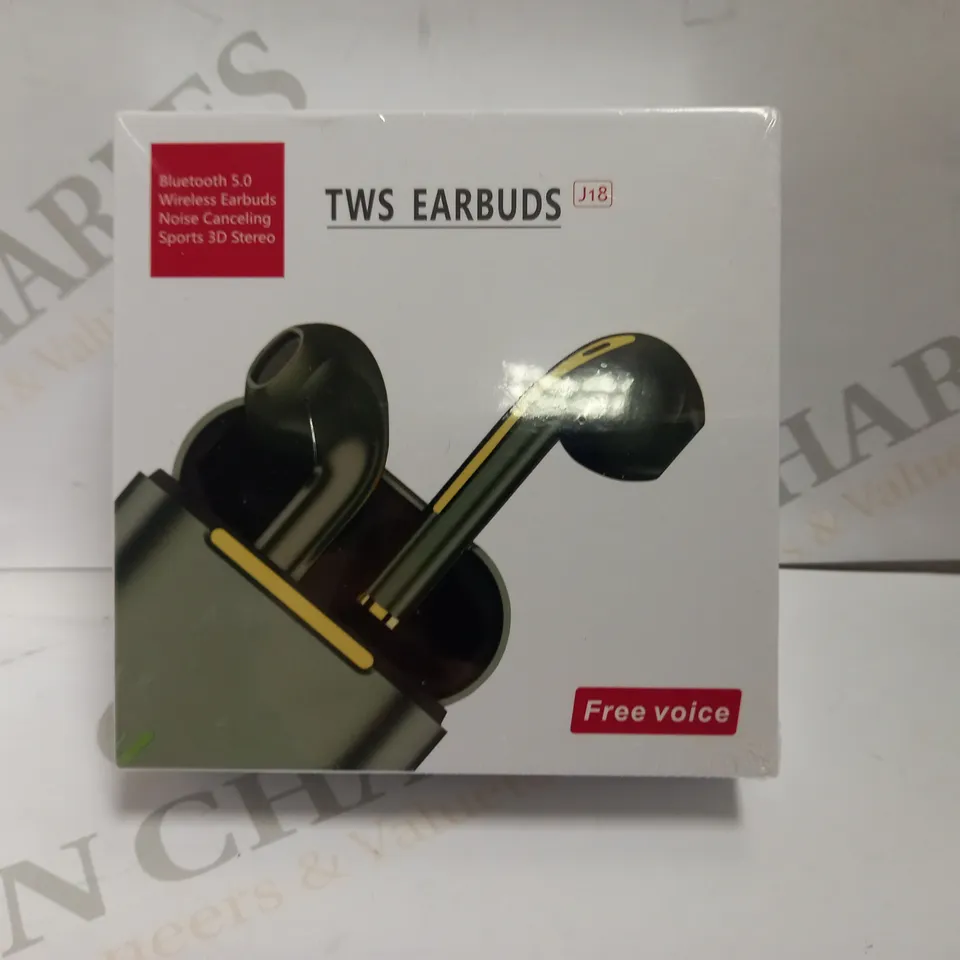 SEALED BOX OF TWS J18 NOISE CANCELLING EARBUDS