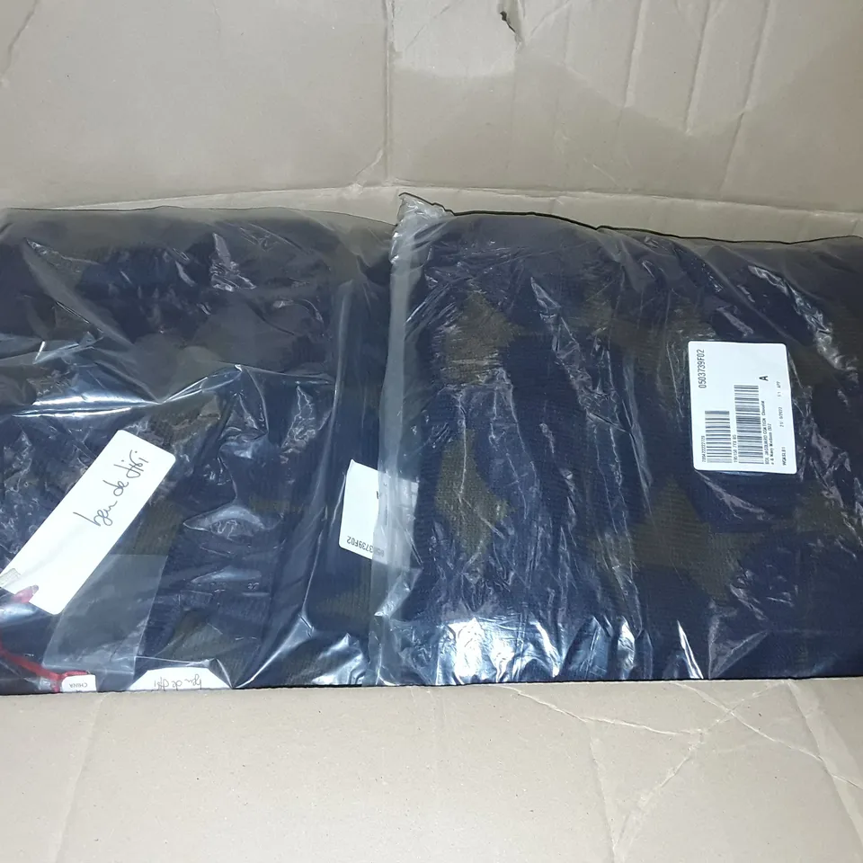 LOT OF 11 BAGGED AS NEW BDL JACQUARD CARDIGANS IN CHOCOLATE/NAVY - ALL SIZE MEDIUM