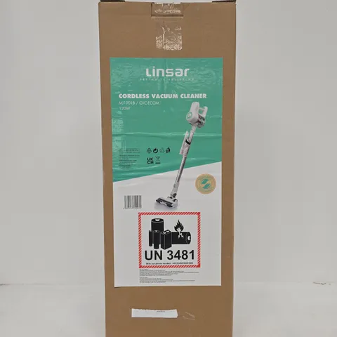 LINSAR CORDLESS VACUUM CLEANER – MJ1901B / CVC-ECOM, 120W (BOXED)