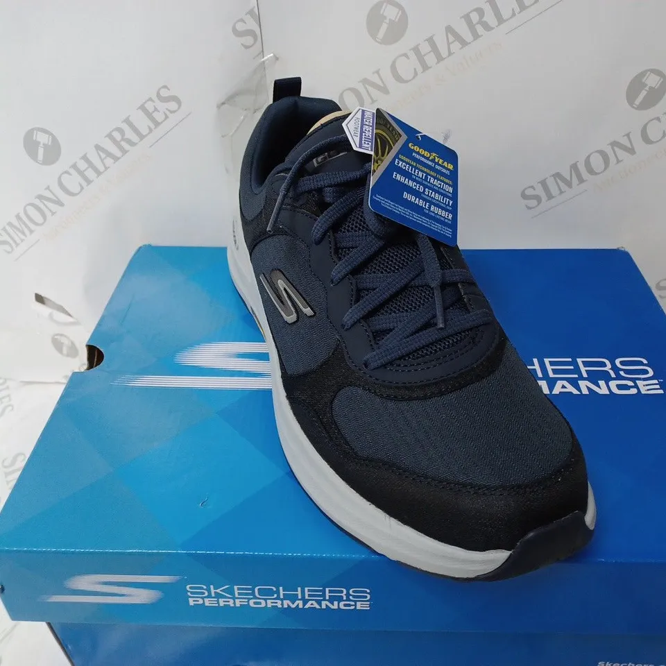 SKECHERS MEN'S GO WALK OUTDOOR WATER REPELLENT LACE UP TRAINERS - NAVY UK SIZE 9 MENS
