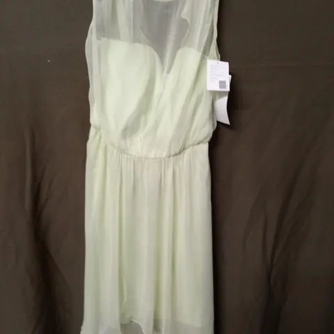 COCKTAIL LENGTH DROP SHOULDER DRESS IN LIME - 12
