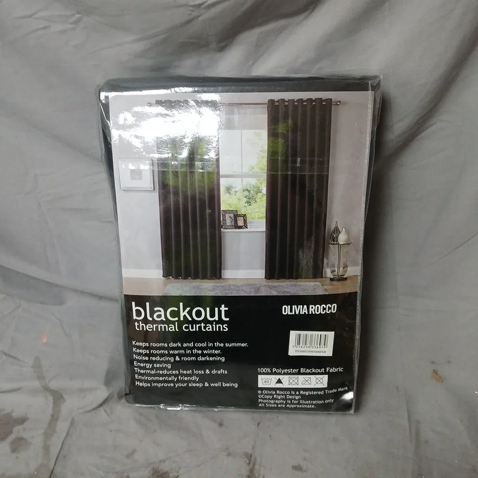 OLIVIA ROCCO BLACKOUT BEDROOM CURTAINS – 90 X 90 INCHES (229 X 229 CM) – THERMAL INSULATED