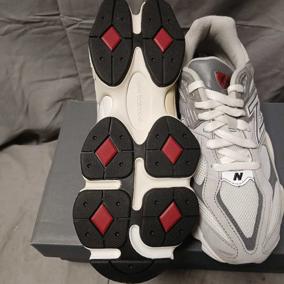 NEW BALANCE SNEAKERS – GREY/WHITE, UK 7 (US 7.5 D, EUR 40.5) MEN