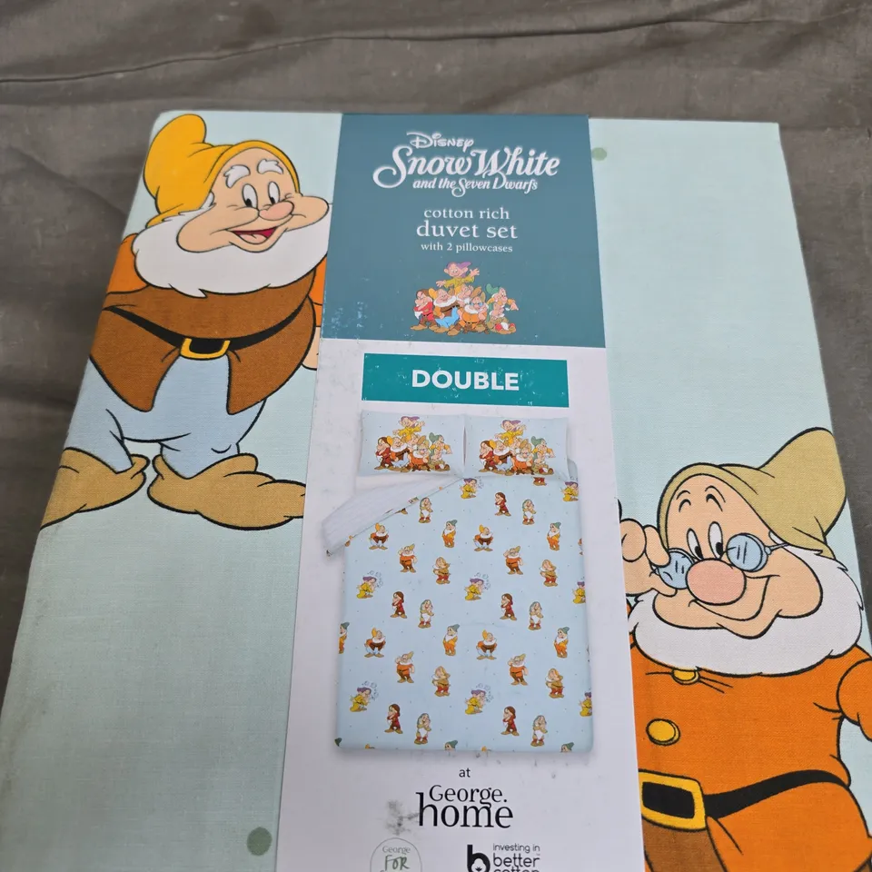 DISNEY SNOW WHITE DOUBLE DUVET SET