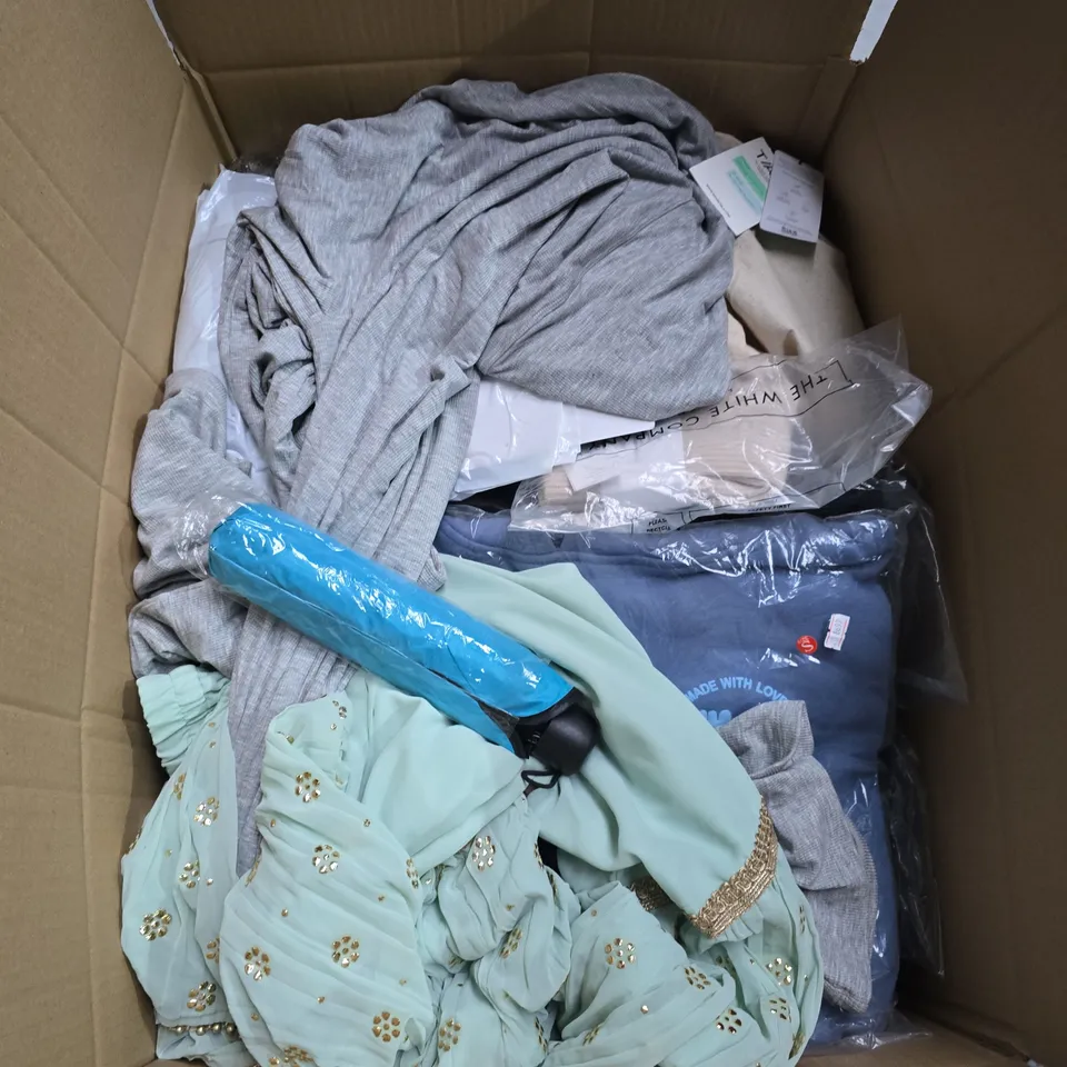 APPROXIMATELY 25 ASSORTED CLOTHING AND FASHION PRODUCTS IN VARIOUS STYLES AND SIZES - COLLECTION ONLY