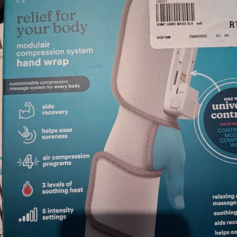 BOXED HOMEDICS MODULAR COMPRESSION SYSTEM HAND WRAP