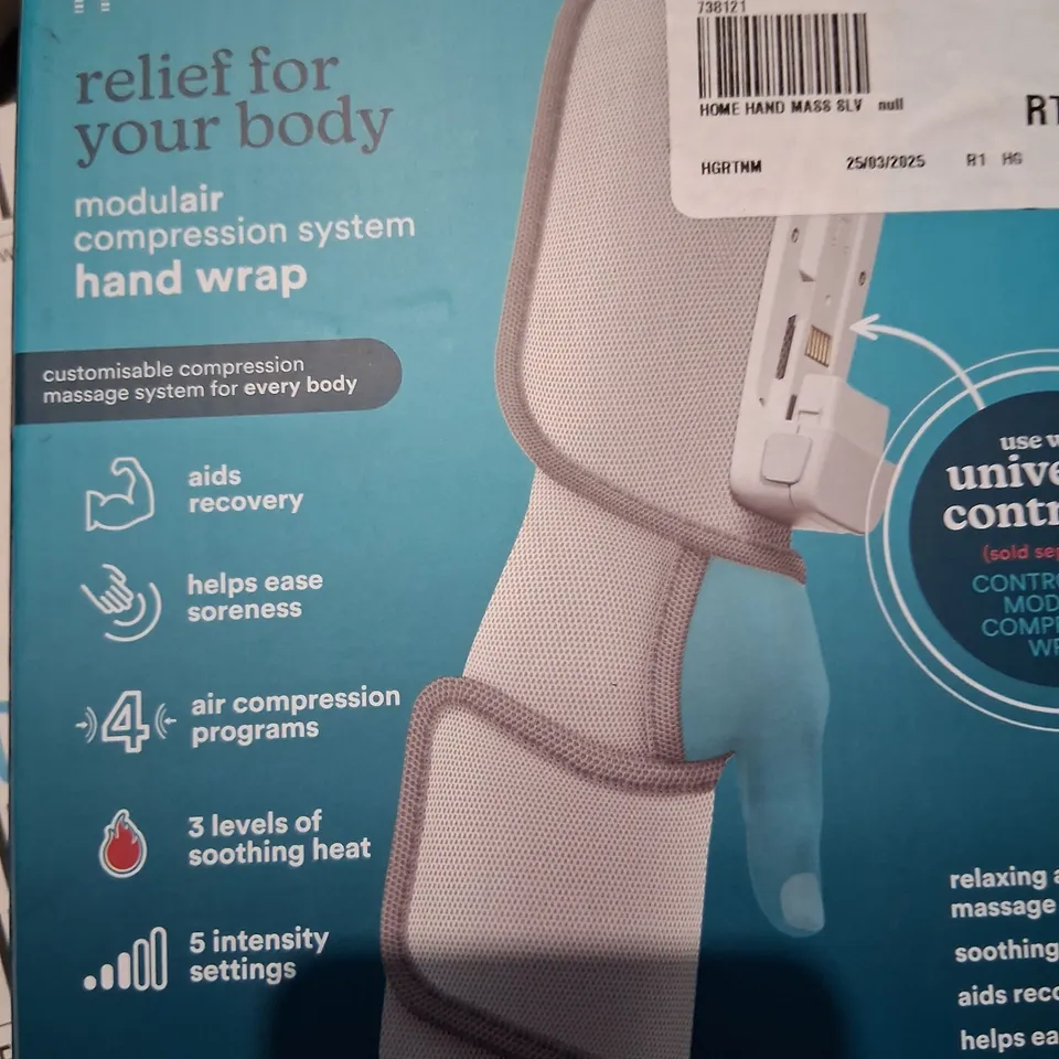 BOXED HOMEDICS MODULAR COMPRESSION SYSTEM HAND WRAP