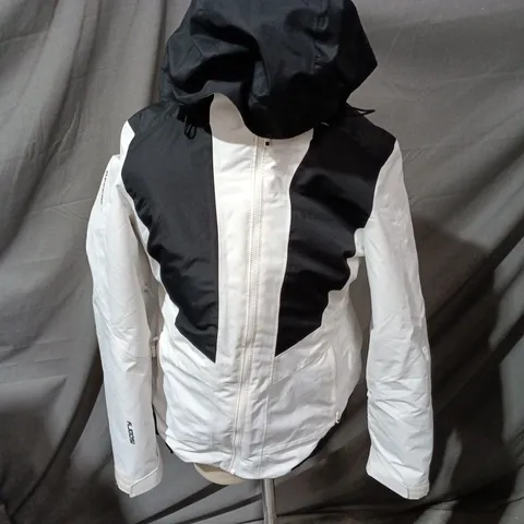 MOUNTAIN WAREHOUSE EXTREME HOODED JACKET β WOMEN'S, WHITE/BLACK, UK 10 (EU 38)