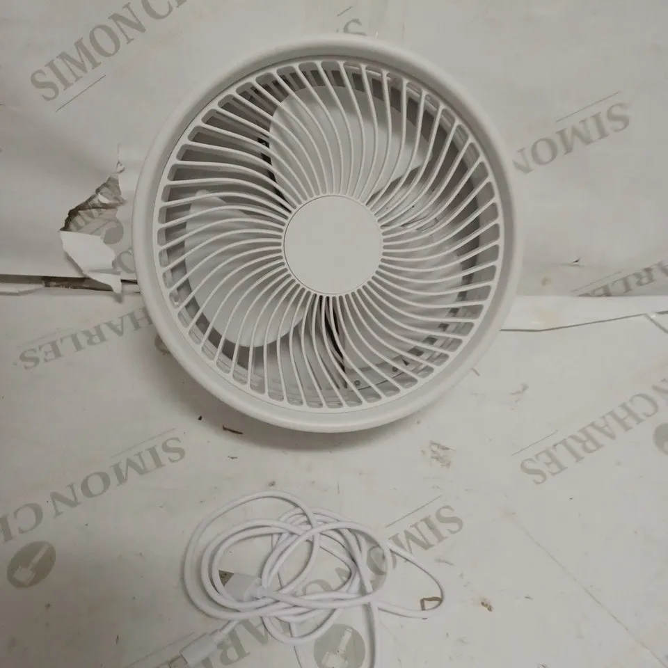 BELL & HOWELL RECHARGEABLE EXTENDABLE DESK & FLOOR FAN