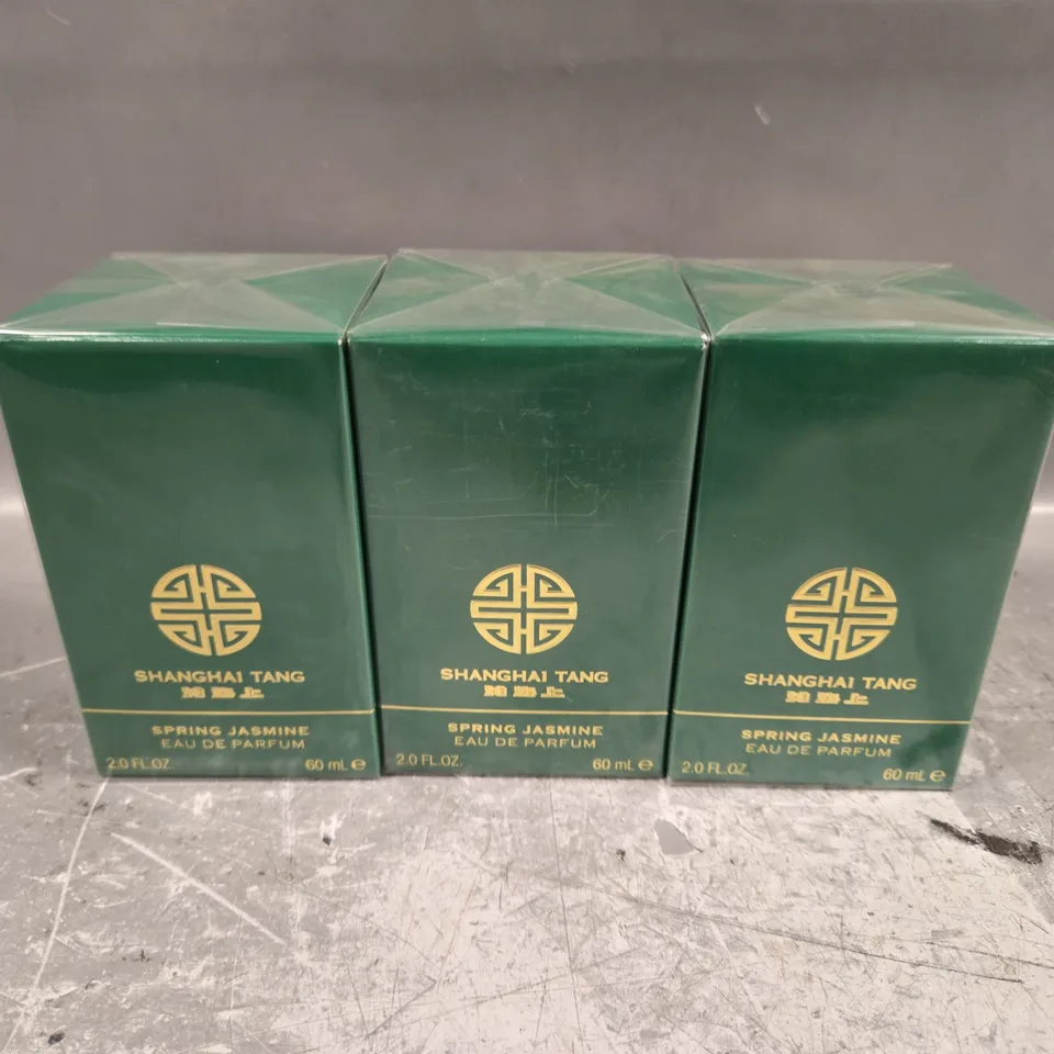 3 X SEALED SHANGHAI TANG SPRING JASMINE EAU DE PARFUM - 3 X 60ML