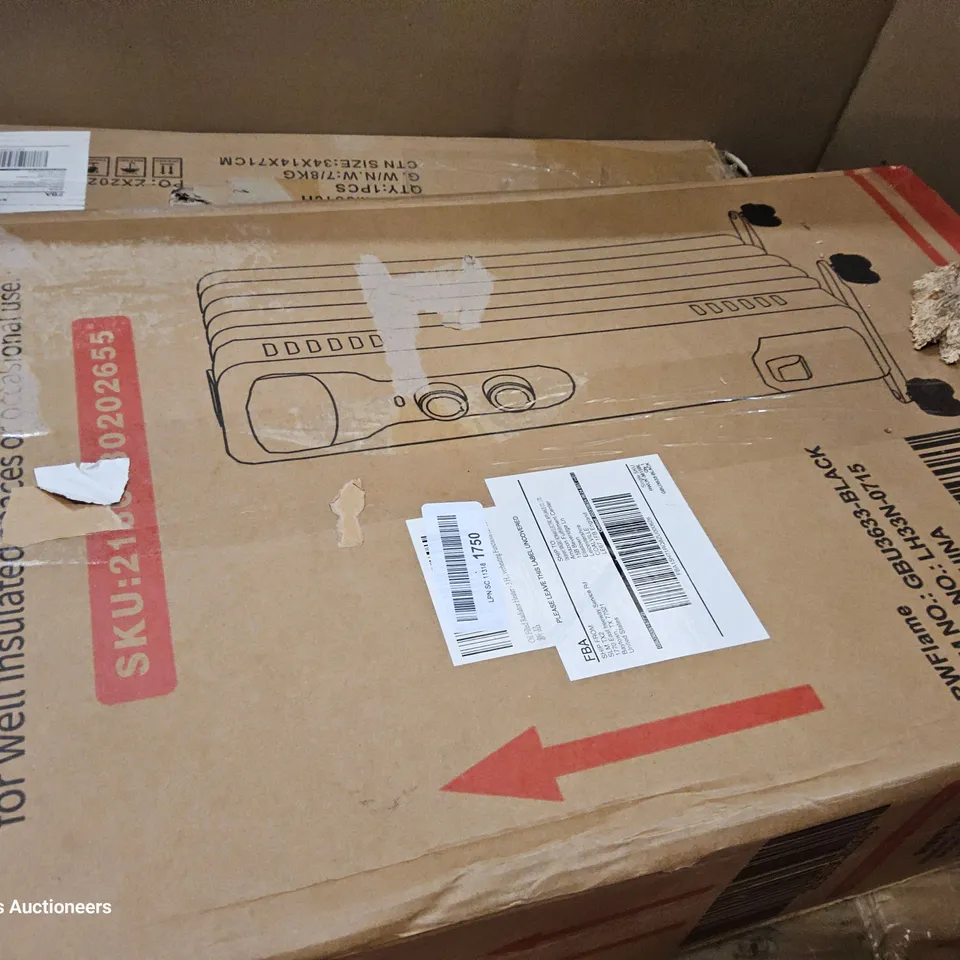 PALLET OF ASSORTED ITEMS TO INCLUDE, IOCHOW SHREDDER, BABY DOLL, PLUSH UNICORN ROCKING HORSE, OIL FILLED RADIATOR, ELECTRIC SPACE HEATER, PLAY TENT.