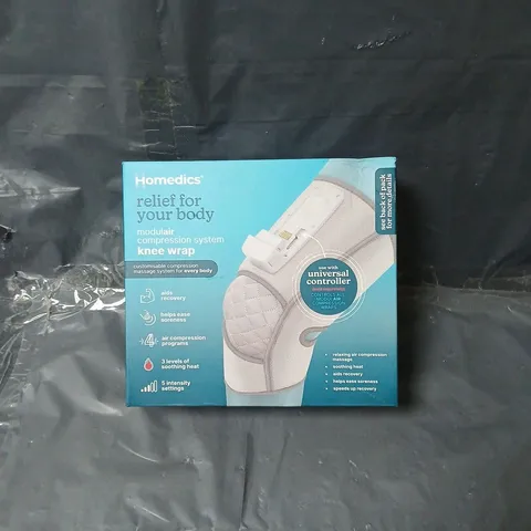 HOMEDICS RELIEF FOR YOUR BODY MODULAR KNEE WRAP – KNEE COMPRESSION SYSTEM (BOXED)