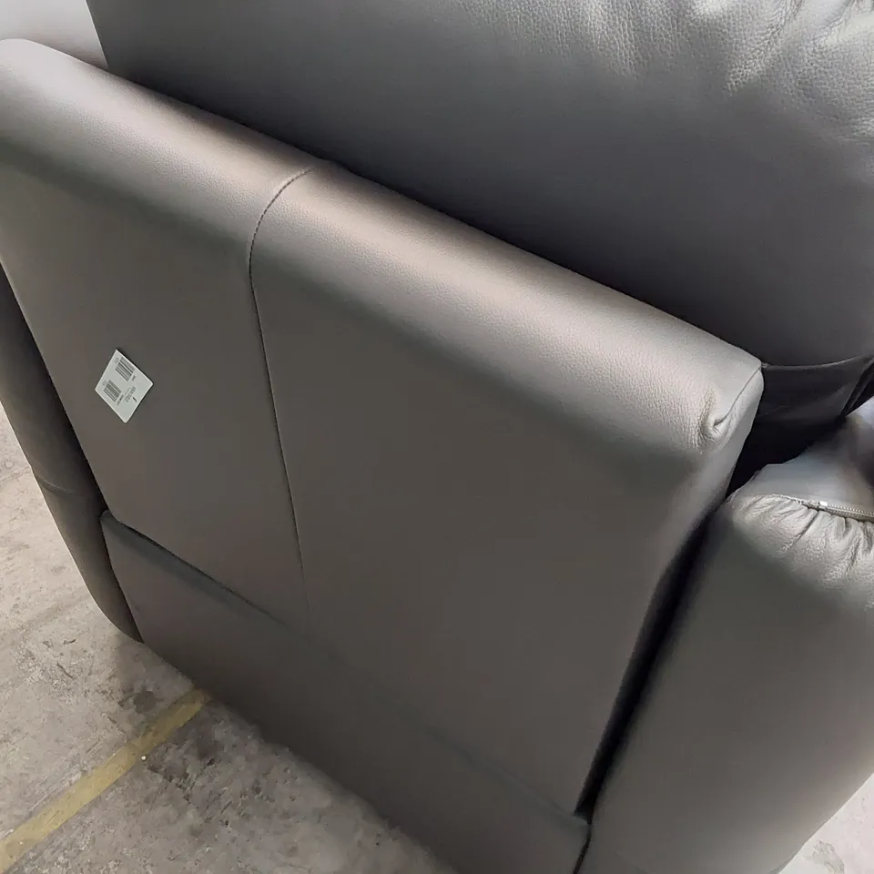QUALITY BRITISH DESIGNER G PLAN JACKSON POWER RECLINING EASY CHAIR CAMBRIDGE PETROL BLUE LEATHER 