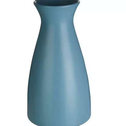 BOXED PREMIER INTERIORS DOLOMITE TABLE VASE BLUE 30CM