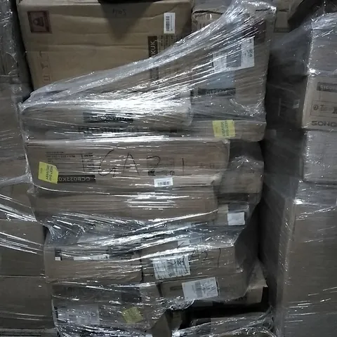 PALLET OF HOUSEHOLD ITEMS TO INCLUDE PET CAGE, ALUMINIUM LADDER, OFFICE CHAIR AND OTHER ASSORTED ITEMS...