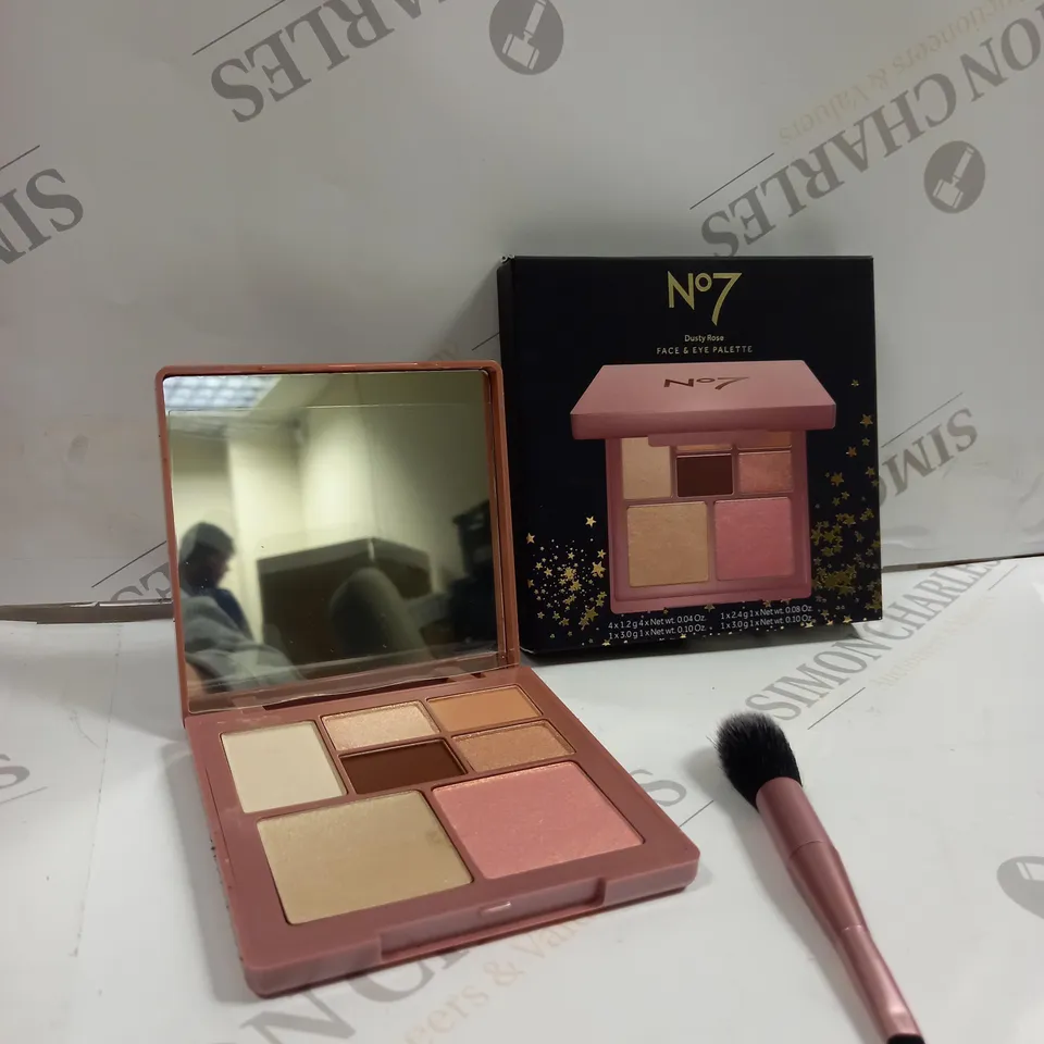 BOXED NO7 DUSTY ROSE FACE AND EYE PALETTE