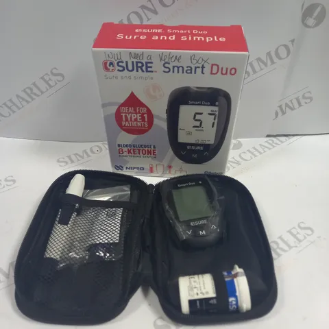 BOXED SURE SMART DUO BLOOD GLUCOSE & B-KETONE MONITORING SYSTEM 