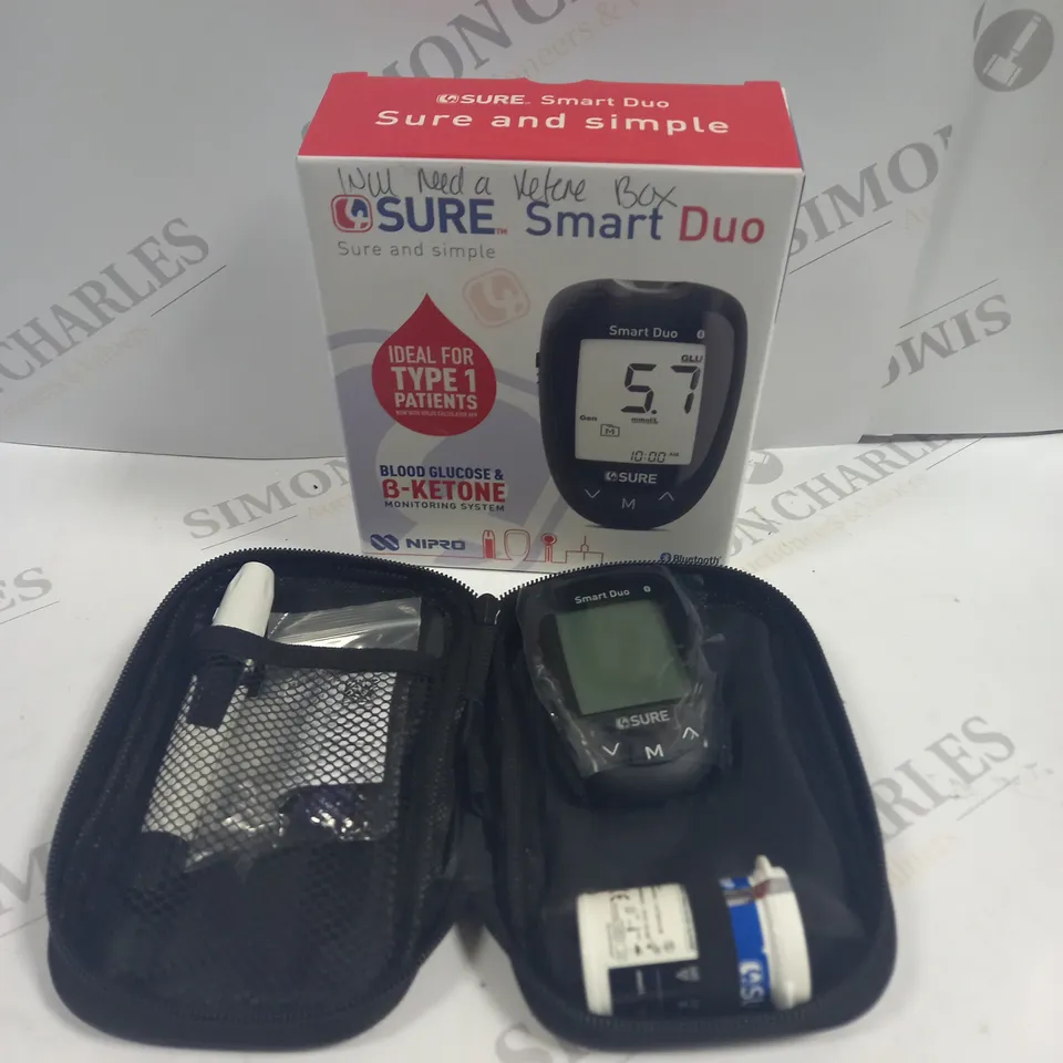 BOXED SURE SMART DUO BLOOD GLUCOSE & B-KETONE MONITORING SYSTEM 