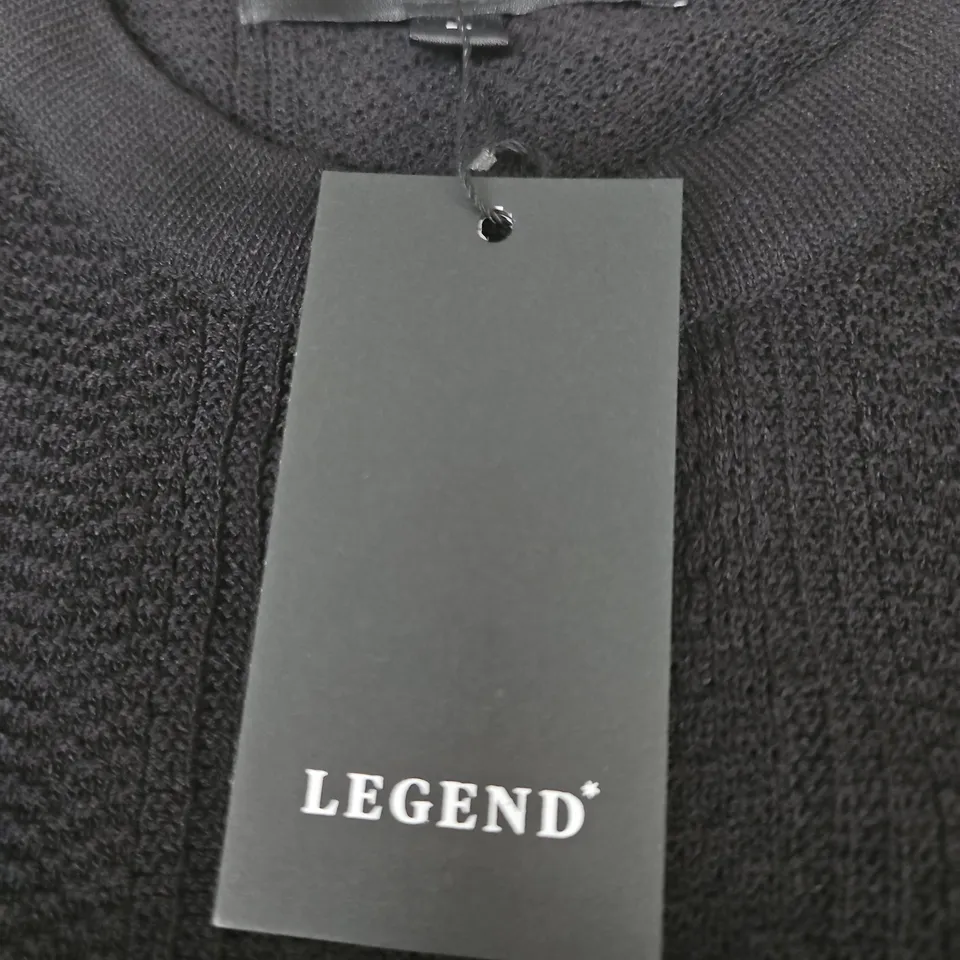 LEGEND TEXTURE TEE BLACK LARGE
