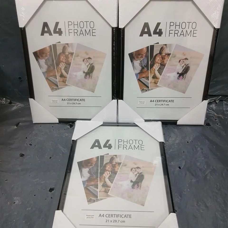 3 X SEALED A4 PHOTO FRAMES 