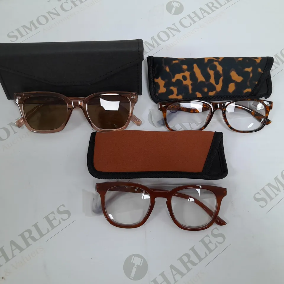 HUMMINGBIRD SUNGLASSES & READERS - GREY AND BROWN/RED