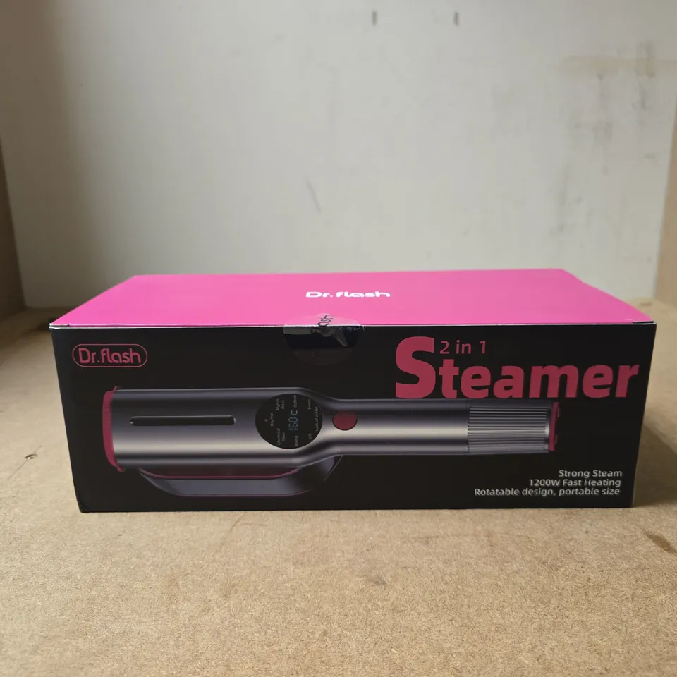 DR FLASH PORTABLE HANDHELD 2 IN 1 STEAMER 1200W FAST HEATING BOXED
