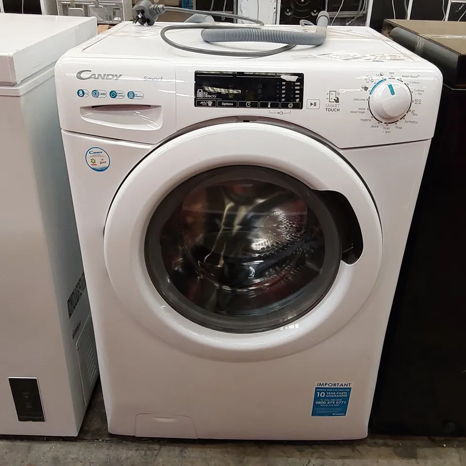 CANDY SMART CS148TW4/1-80 8KG WASHING MACHINE WITH 1400 RPM - WHITE - B RATED