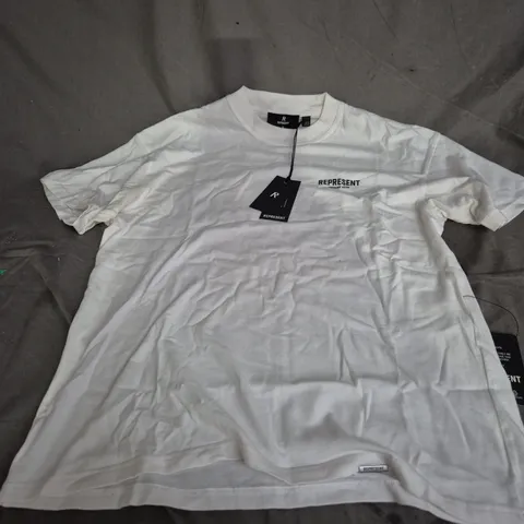REPRESENT OWNERS' CLUB TEE – JERSEY FLAT WHITE, UK S