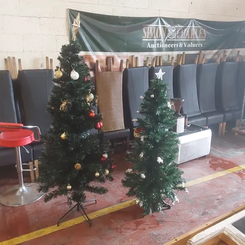 PAIR OF ARTIFICIAL CHRISTMAS TREES